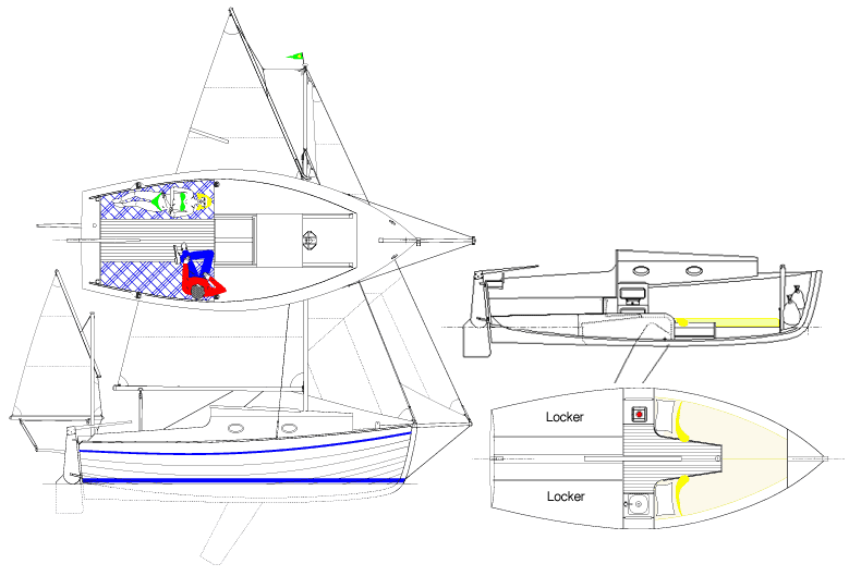 Pin Pocket Cruiser Sailboat Plans on Pinterest